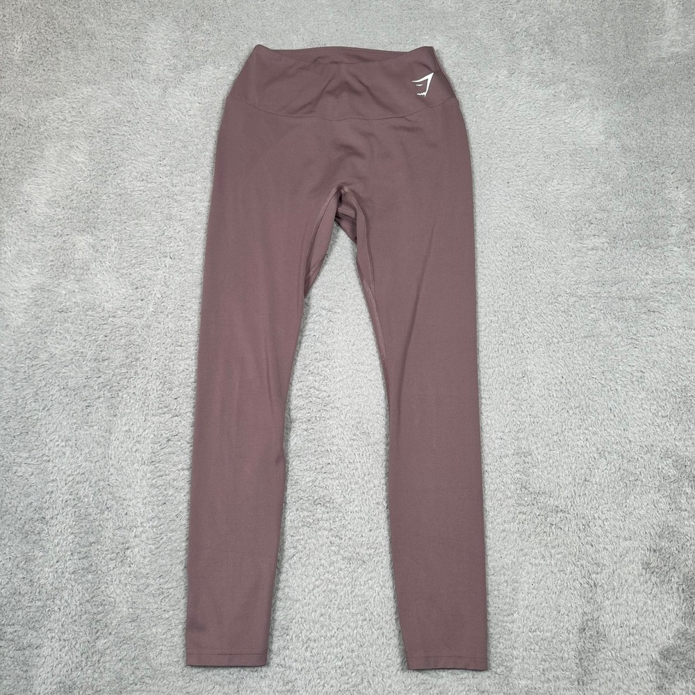 Gymshark Womens High Waisted Performance Leggings Mauve Purple Size S Yoga Gym‎